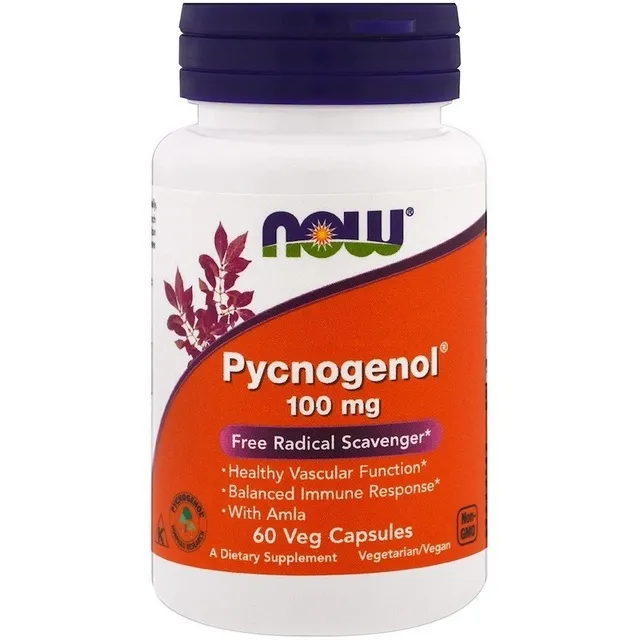 Pycnogenol 100mg Now 60 Capsulas Veg