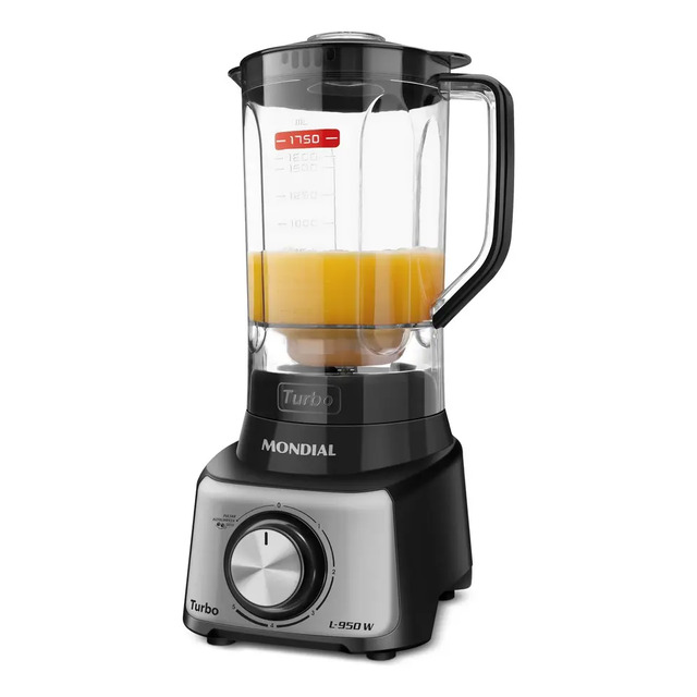 Liquidificador Turbo Mondial 952w L-950-bg Preto 220v