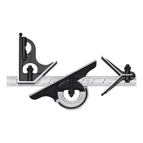 Escuadra Combinada 600mm - 24 Starrett Color Negro/plateado