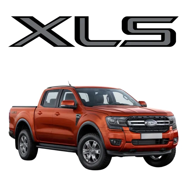 Adesivo Xls Preto Emblema Traseira Caçamba Ranger 4wd 2024 
