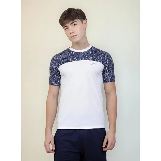 Remera Cameron Deportiva Training Hombre C Recorte Estampada