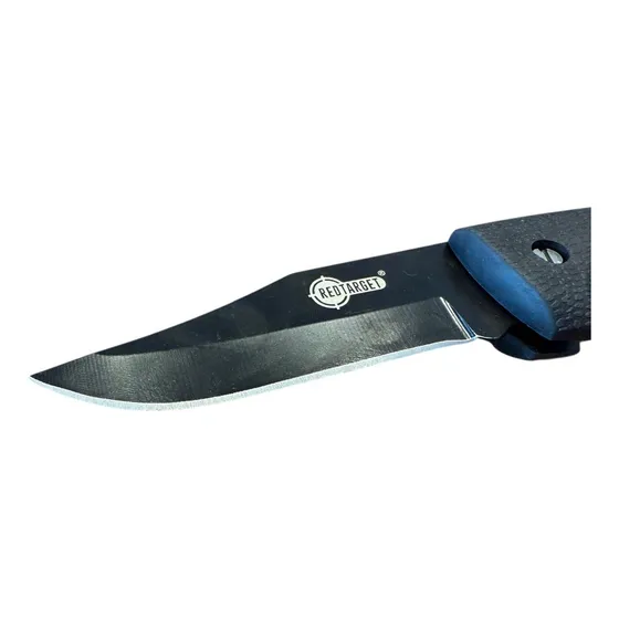 Navaja De Acero Inoxidable Red Target Negro