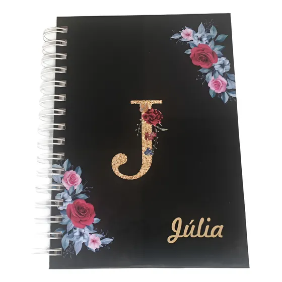 Agenda Personalizada Letras Iniciais - Com Seu Nome
