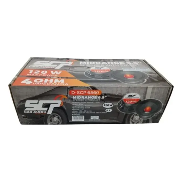 Medio Con Balas 6,5  Serie Diamante Scp Car Audio 120w Max