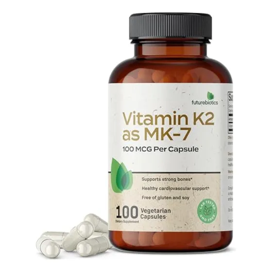 La Vitamina K2 De Futurebiotics En Forma De Mk-7, 100 Mcg, A