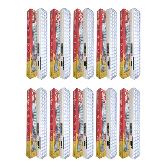 Pack X10 Luz Emergencia 60 Leds 2020compact Atomlux