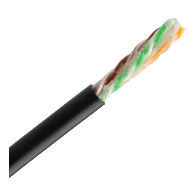 Bobina De Cable Utp Cat6 100% Cobre Con Gel 305m Negro Exter