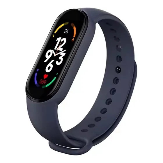 Pulsera Inteligente M6: Smart Watch Negro Mesh Azul Oscuro Azul Oscuro