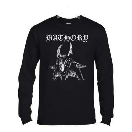 Polera Ml Bathory Bathory Logo Blanco Metal Abominatron