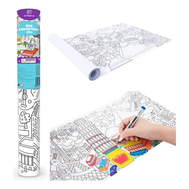 Poster Rollo Gigante Para Pintar Y Colorear Niños 6 Metros
