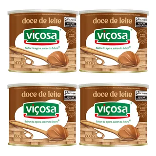 Doce De Leite Viçosa Tradicional Lata 800g Kit 4 Unidades Doce De Leite Viçosa Tradicional Lata 800g Kit 4 Unidades