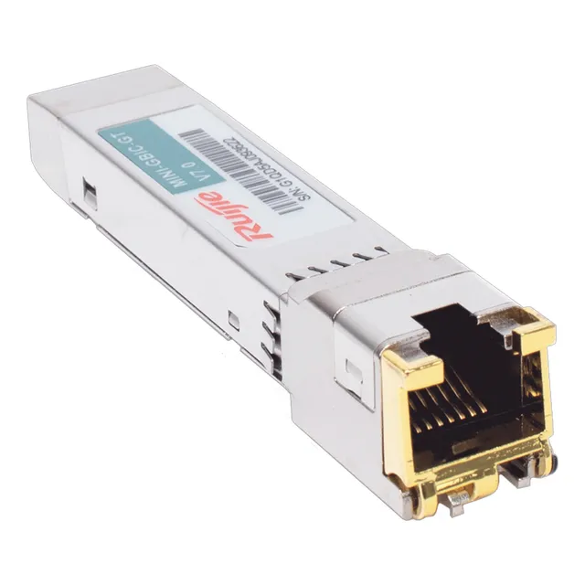 Ruijie Transceptor Mini-gbic-gt Interfaz Sfp A Rj45 1gb Hasta 100 Metros Diseño Compacto Plug And Play Velocidad, Compatibilidad Y Facilidad De Uso Conectividad Gigabit