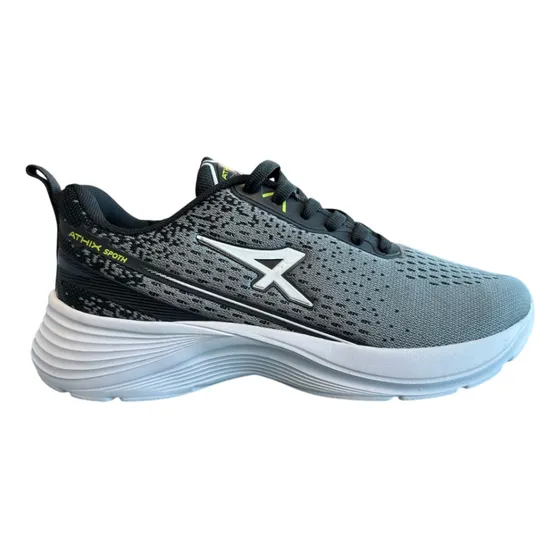 Zapatillas Running Athix Spoth Hombre Grafito Verde