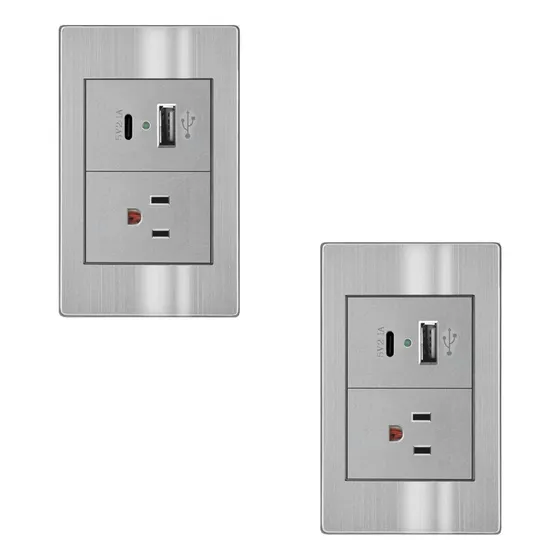 Placa Apl-107 De Contacto Y 2 Salidas Usb Y Tipo C 2 Piezas