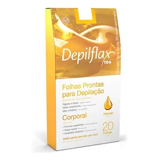 20 Folhas Pronta Cera DepilatĂłria Corporal Natural Depilflax 20 Folhas Pronta Cera DepilatĂłria Corporal Natural Depilflax