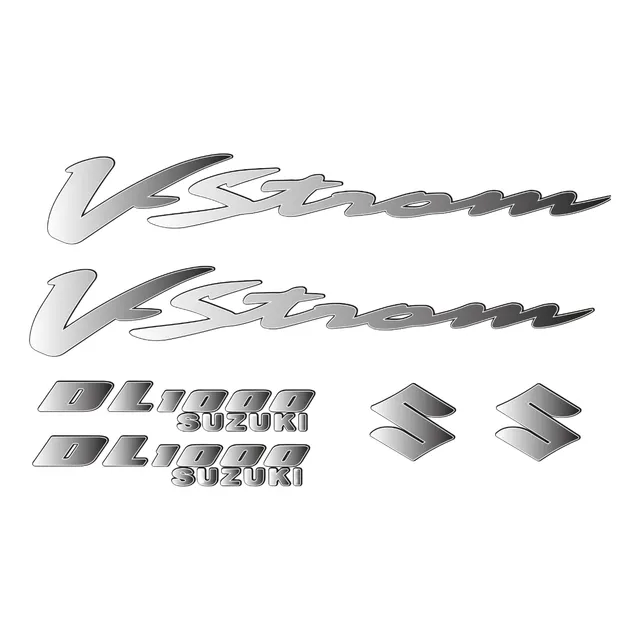 Calcomania Relieve Suzuki V-strom Dl 1000 En Resina Flexible