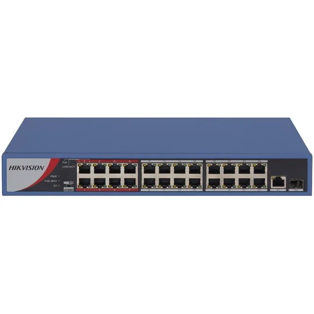 Conmutador PoE Hikvision DS-3E0326p-e/m (b) de 24 puertos