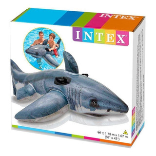 Tiburon Inflable Salvavidas Flotador Infantil Intex 173x107 Tiburon Inflable Salvavidas Flotador Infantil Intex 173x107