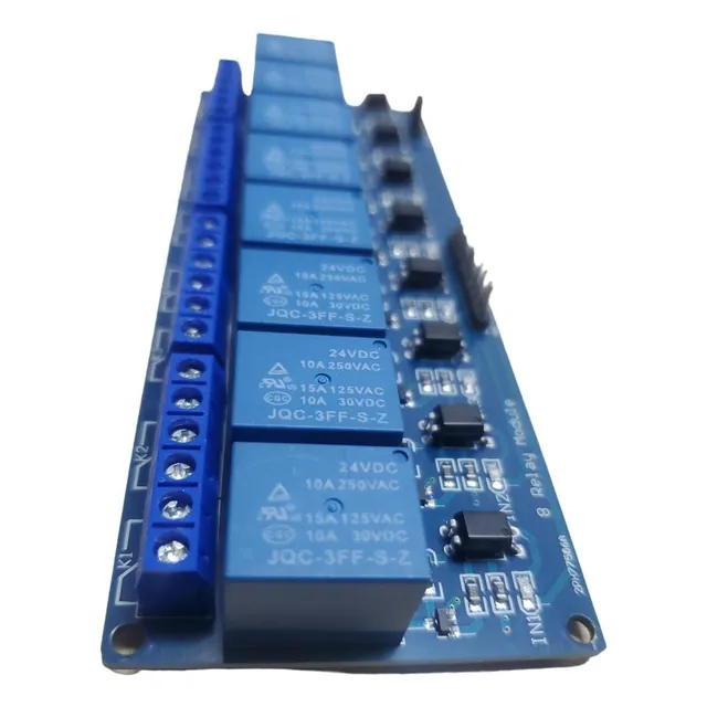Módulo Relé 8 Canales 24vdc Low Level