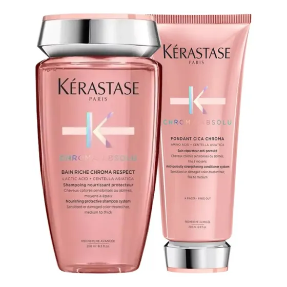 Kérastase Bain Riche Chroma Respect + Fondant Cica Chroma