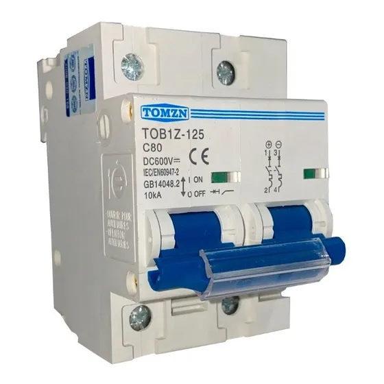 Interruptor Termomagnético Corriente Directa 600v 80a Solar