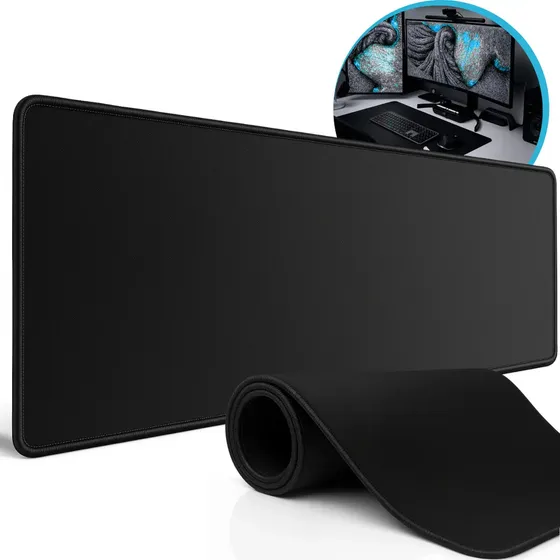 Mousepad gamer 90x40 extra grande preto