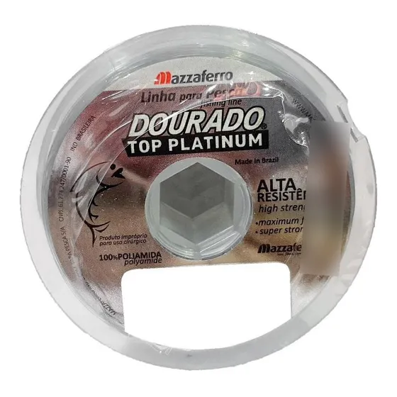 Linha de pesca Mazzaferro Top Platinum 0,20 Mm prateado2 unidades