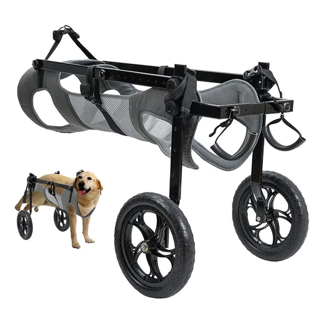 Silla De Ruedas Para Perros Con Extremidades Traseras De Dos