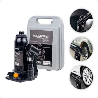 Macaco HidrĂĄulico Garrafa 3 Toneladas C/ Maleta Preto Belffe Macaco HidrĂĄulico Garrafa 3 Toneladas C/ Maleta Preto Belffe