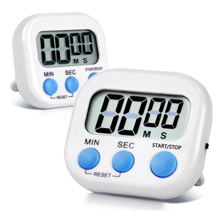 2pzas Temporizador Digital Para Cocina Con Soporte Magnético 2pzas Temporizador Digital Para Cocina Con Soporte Magnético