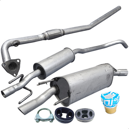 Kit Escapamento Tubo+ Abafador + Traseiro Celta 1.0 8v 09 11 Kit Escapamento Tubo+ Abafador + Traseiro Celta 1.0 8v 09 11