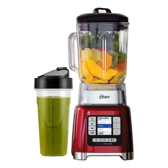 Licuadora Oster® Activesense Con Blend-n-go Blsttdgrbg Color Rojo | Cuotas sin interés