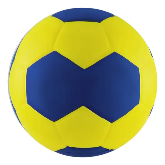 Balon Esponja Pu.handball 6 Amarillo/azul Handbol Espuma 