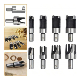Kit 4 Cortadores Tapa Furo E 4 Brocas P/cavilhas Kit 4 Cortadores Tapa Furo E 4 Brocas P/cavilhas