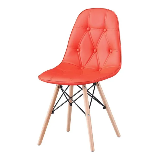 Silla Eames Acolchada Botones Moderna Sala Comedor 