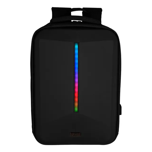 Mochila Gamer Start The Game BP-500 RGB con Carga USB Compatible Laptop 15.6" Control por App Bluetooth Impermeable USB para Power Bank Ideal Gaming Viajes