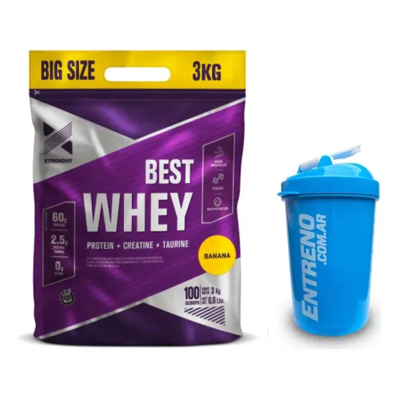 Xtrenght Proteina 3kg + Shaker Pro - Envio Gratis!! 3 Kg