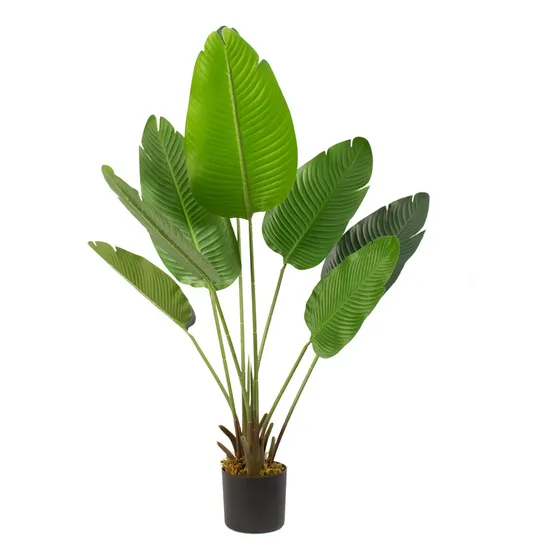 Planta Artificial Paradise Birds 120 Cm/8 Hojas Arbusto Real
