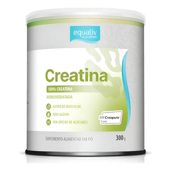 Creapure Creatina Monohidratada 300g - Equaliv Sabor Sem Sabor