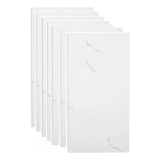 Placa Adhesiva Marmol Blanco Veteado 30 X 60 Pack X 10