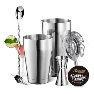 Set De Coctelera Boston 750ml, Acero Inoxidable, 6 Pcs Set De Coctelera Boston 750ml, Acero Inoxidable, 6 Pcs