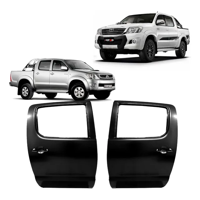 Porta Traseira Hilux 2005 2006 2007 2008 2009 2010 2011 2012