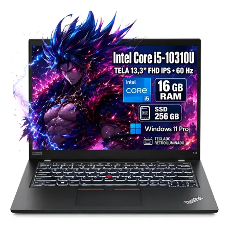 Notebook Lenovo Thinkpad X13 G1 Core I5 16gb Ram 256gb Ssd Preto