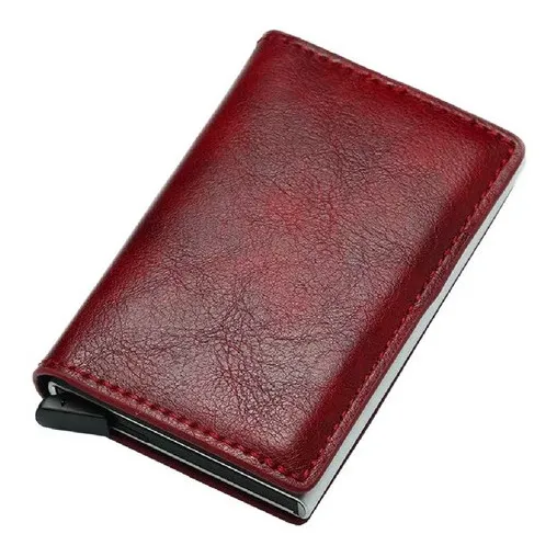 Billetera Tarjetero Hombre Magnético Bolsillo Modelo: Burdeo B024-3 Marca: Millam