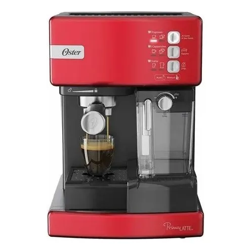Cafetera Oster Prima Latte Roja Bvstem6603r