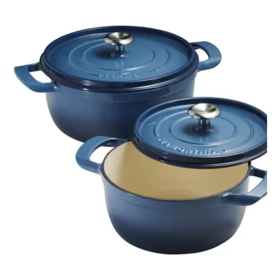 Set Ollas Tramontina Esmaltada Hierro Fundido  3,7 L - 5.6l