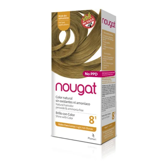Plumari Nougat Tintura 8.1 Rubio Claro Ceniza
