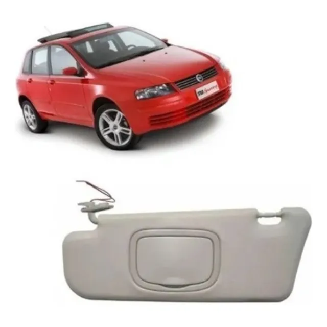 Quebra Para Sol Com Luz E Espelho Fiat Stilo Lado Motorista 