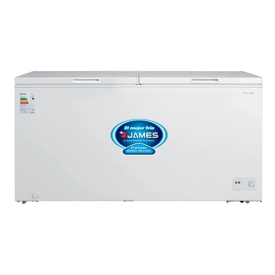 Freezer Horizontal James Fhj 510 M 496 Lt Clase B Doble Acci