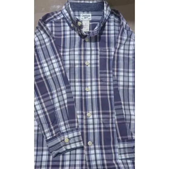 Camisa Para Niño Manga Larga Talla 5 Marca Oshkosh